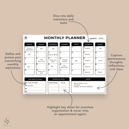 MONTHLY PLANNER