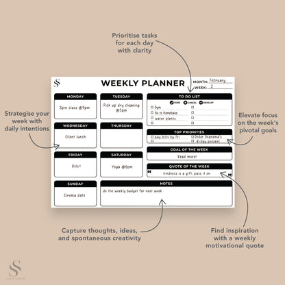 WEEKLY PLANNER